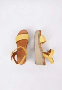 Cumbal - Sandalias De Cuña - Yellow -Mundo De Zapatos e801f0b818fe4c73b0fc9751248f8c6f