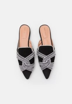Alberta Ferretti Embroideries - Sandalias Planas - Black -Mundo De Zapatos e981411548d84f59bac822f2a48fb08e