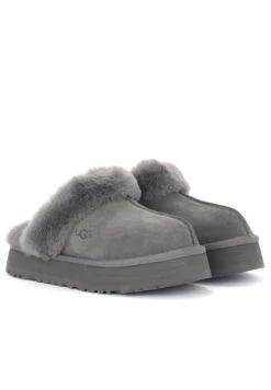 Ugg Disquette - Pantuflas - Grigio -Mundo De Zapatos f1d3a09077974415a091a4dd5bba83fb