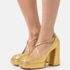 Two For Love Platform- Zapatos De Plataforma - Gala Oro