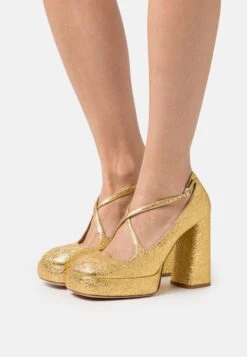 Two For Love Platform- Zapatos De Plataforma - Gala Oro