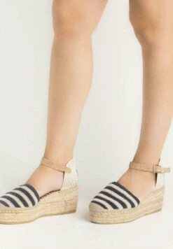 Vidorreta Valenciana Cuña - Zapatos De Plataforma - Azul Marino