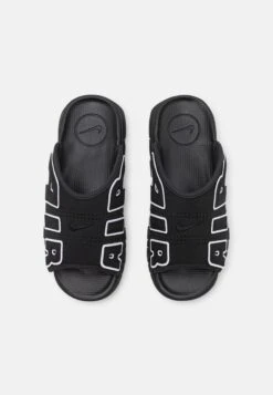 Nike Sportswear Air More Uptempo Slide Unisex - Sandalias Planas - Black/White/Clear -Mundo De Zapatos fe68e42c3c8340c58ff1d051afa76251